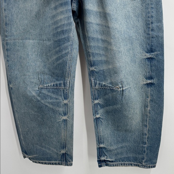 NEW We the Free Moxie Mid Rise Barrel Relaxed Jeans Button Fly Size 29 - Picture 4 of 10